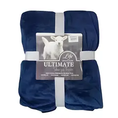 GENERICO - Frazada Manta Sherpa 2 Plazas Polar Térmica Azul