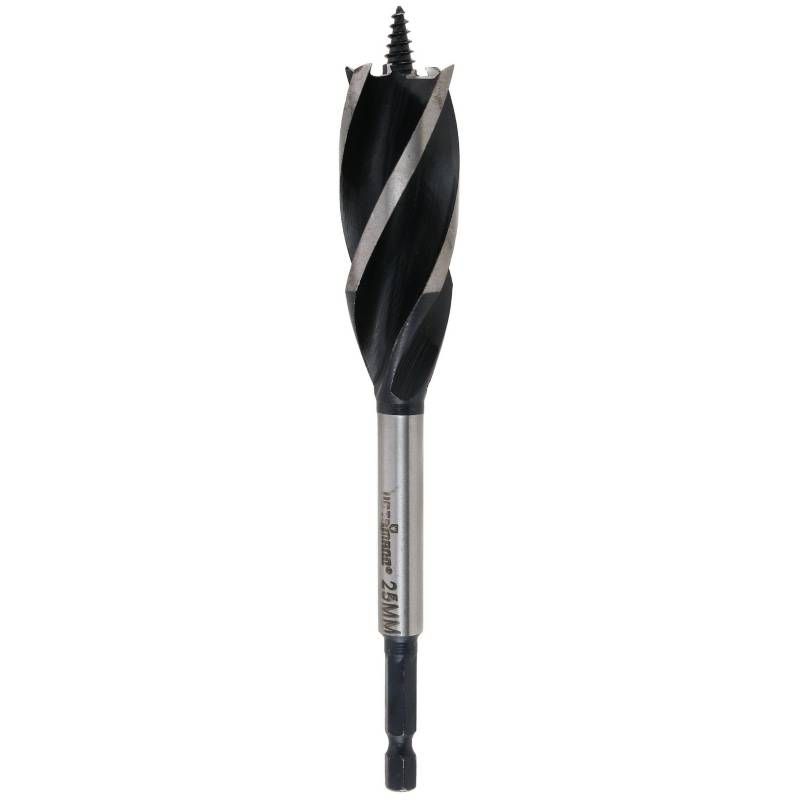 GENERICO - BROCA PARA MADERA 4 PUNTAS 25MM TOMA HEX 1/4" HEMIC 885225001