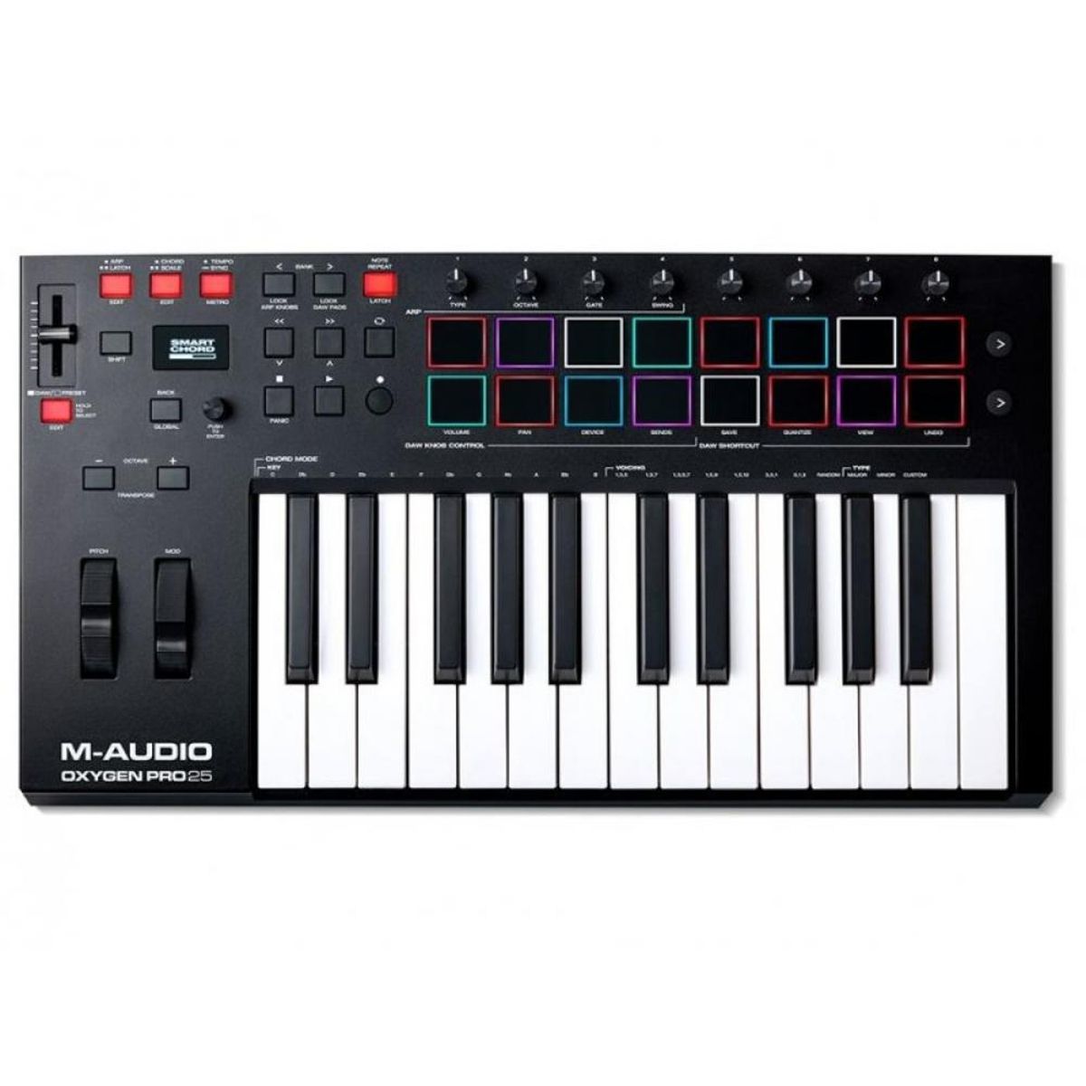 M AUDIO - Controlador MIDI Profesional 25 Teclas M-AUDIO Oxigen Pro 25
