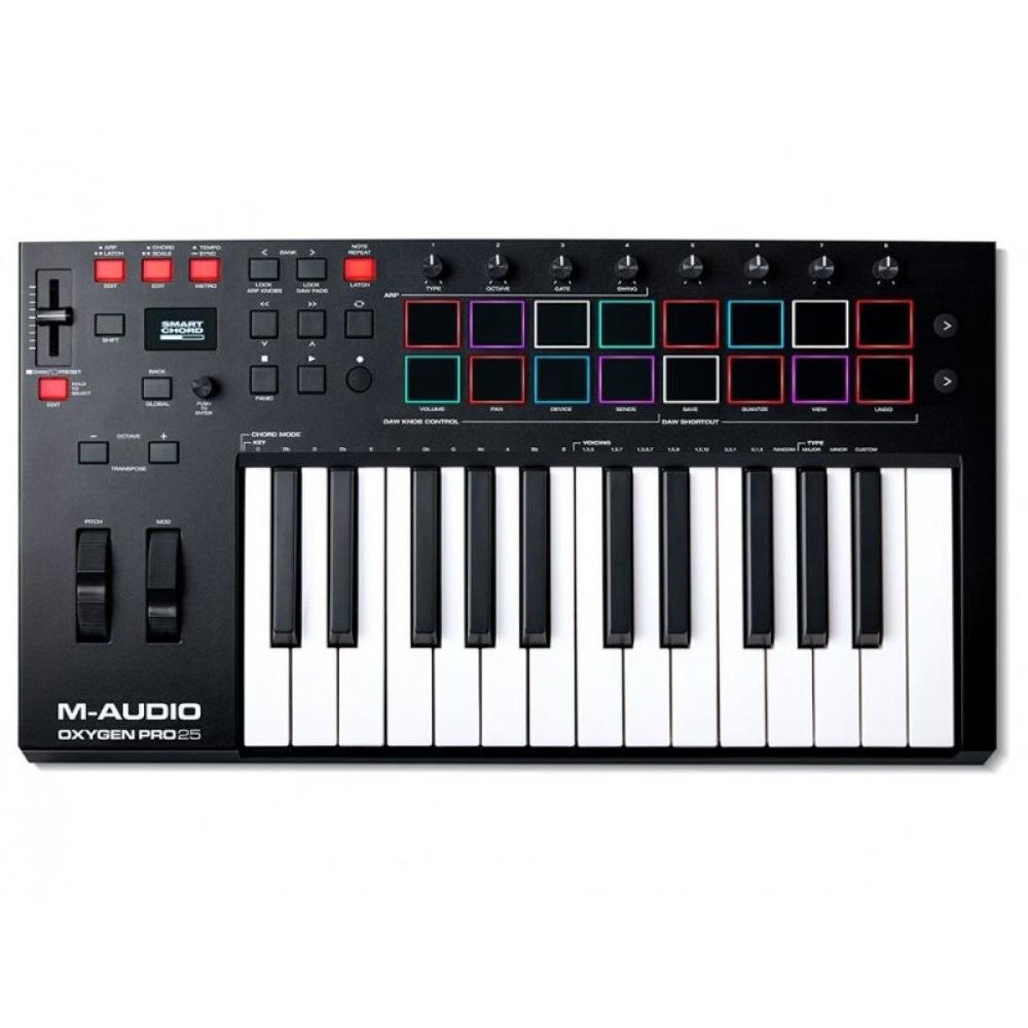 M AUDIO Controlador MIDI Profesional 25 Teclas M-AUDIO Oxigen Pro