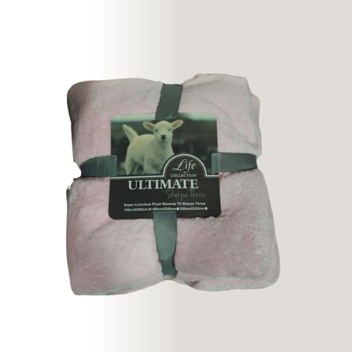 GENERICO - Frazada Manta Sherpa 2 Plazas Polar Térmica Palo Rosa