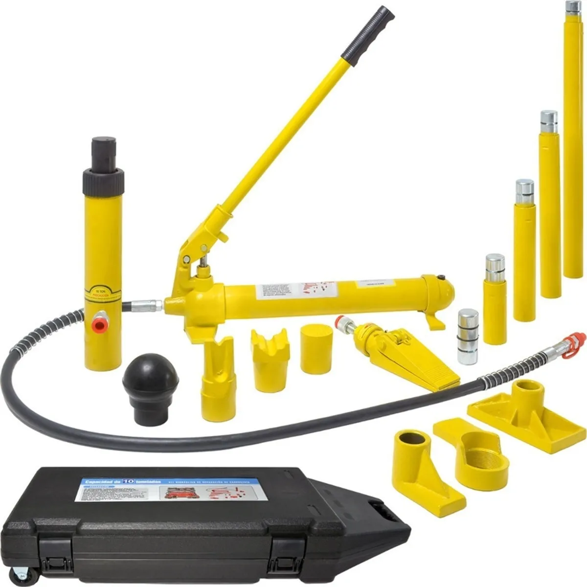 GUTSTARK - Porto Power Hidraulico Gutstark  Automotriz 10ton Estuche Ruedas 16pz