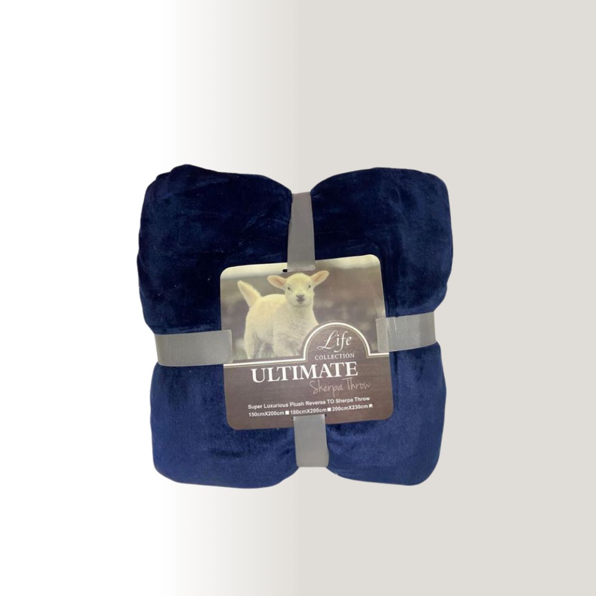 GENERICO - Frazada Manta King Sherpa Polar Térmica Azul