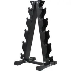 CENTURFIT - Rack Mancuernas Gym Estante 5 Pares Pesas Torre