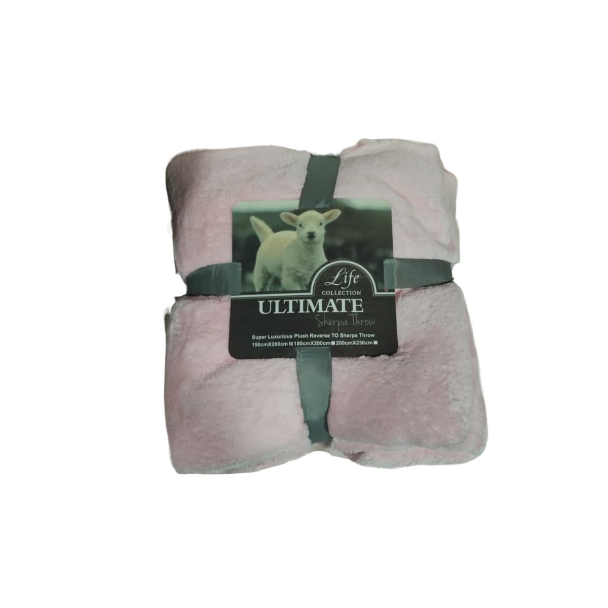 GENERICO - Frazada Manta King Sherpa Polar Térmica Palo Rosa