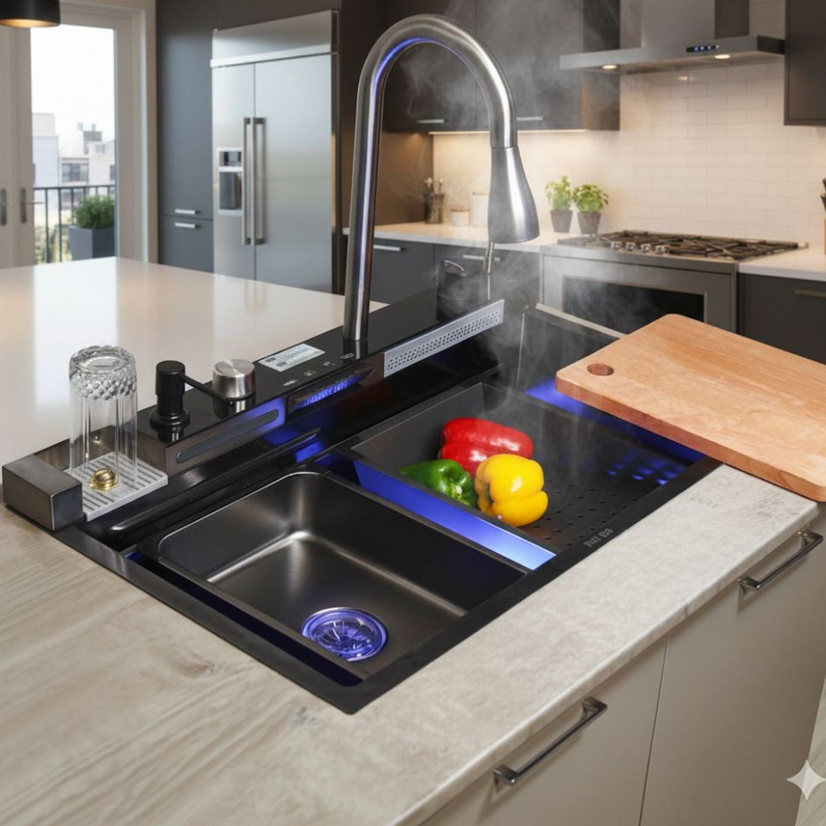 BELLETTI - Lavaplatos Multifuncional - Acero Inoxidable Inteligente