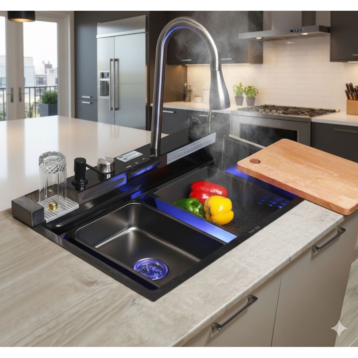 BELLETTI - Lavaplatos Multifuncional - Acero Inoxidable Inteligente