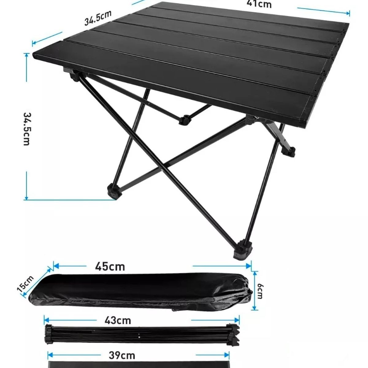 GENERICO - Mesa Plegable Camping Paseo Evento Bolso Portatil