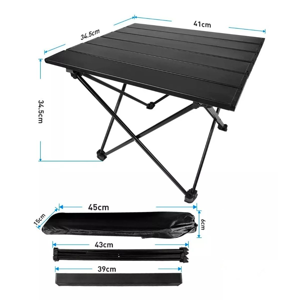 GENERICO - Mesa Plegable Camping Paseo Evento Bolso Portatil