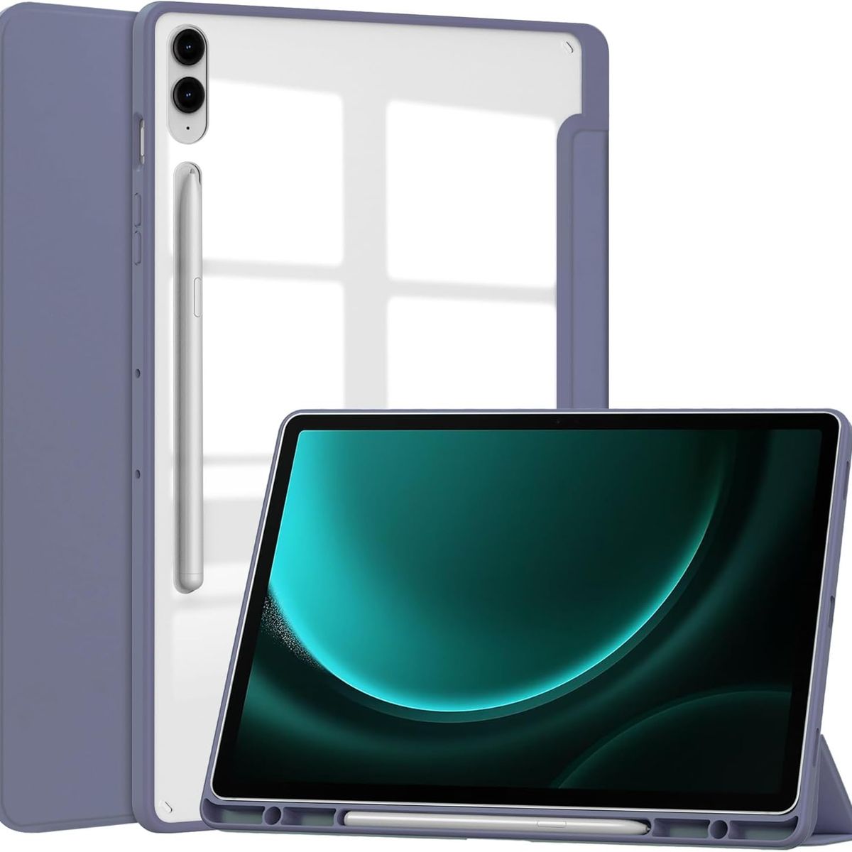 GENERICO - Carcasa Funda Compatible Con Samsung Tab S9 Plus  S9 Fe+ / Lavanda