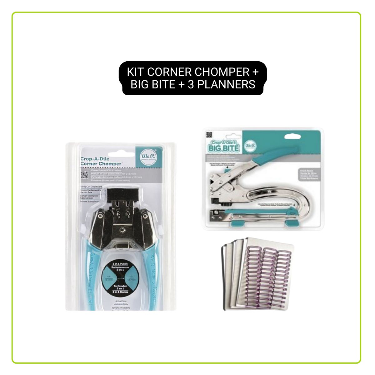 GENERICO - Corner Chomper + Big Bite + 3 Planner + 3 Anillos OB13