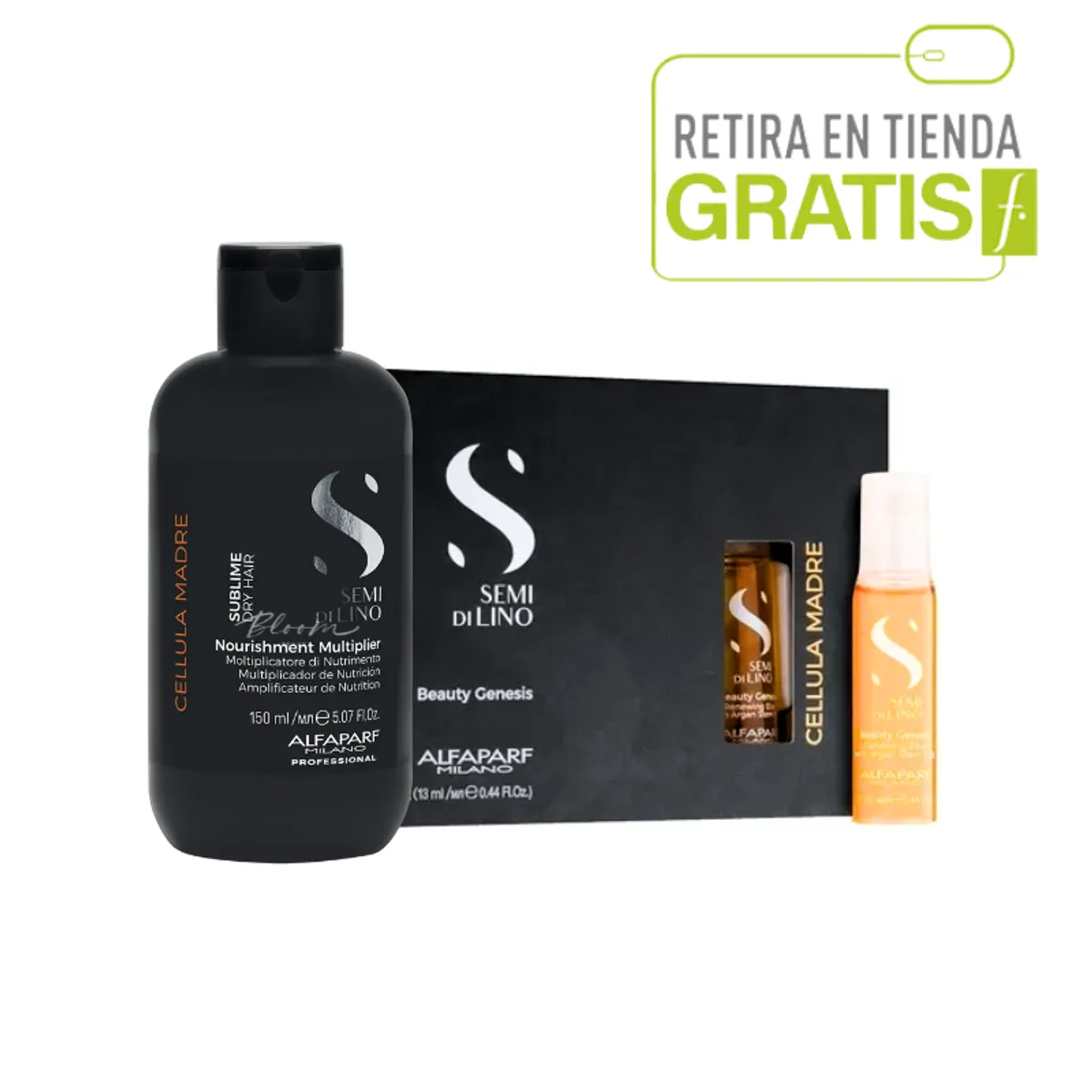 ALFAPARF MILANO - Pack Cellulas Madre + 12 Ampollas Argan Alfaparf Nutrición