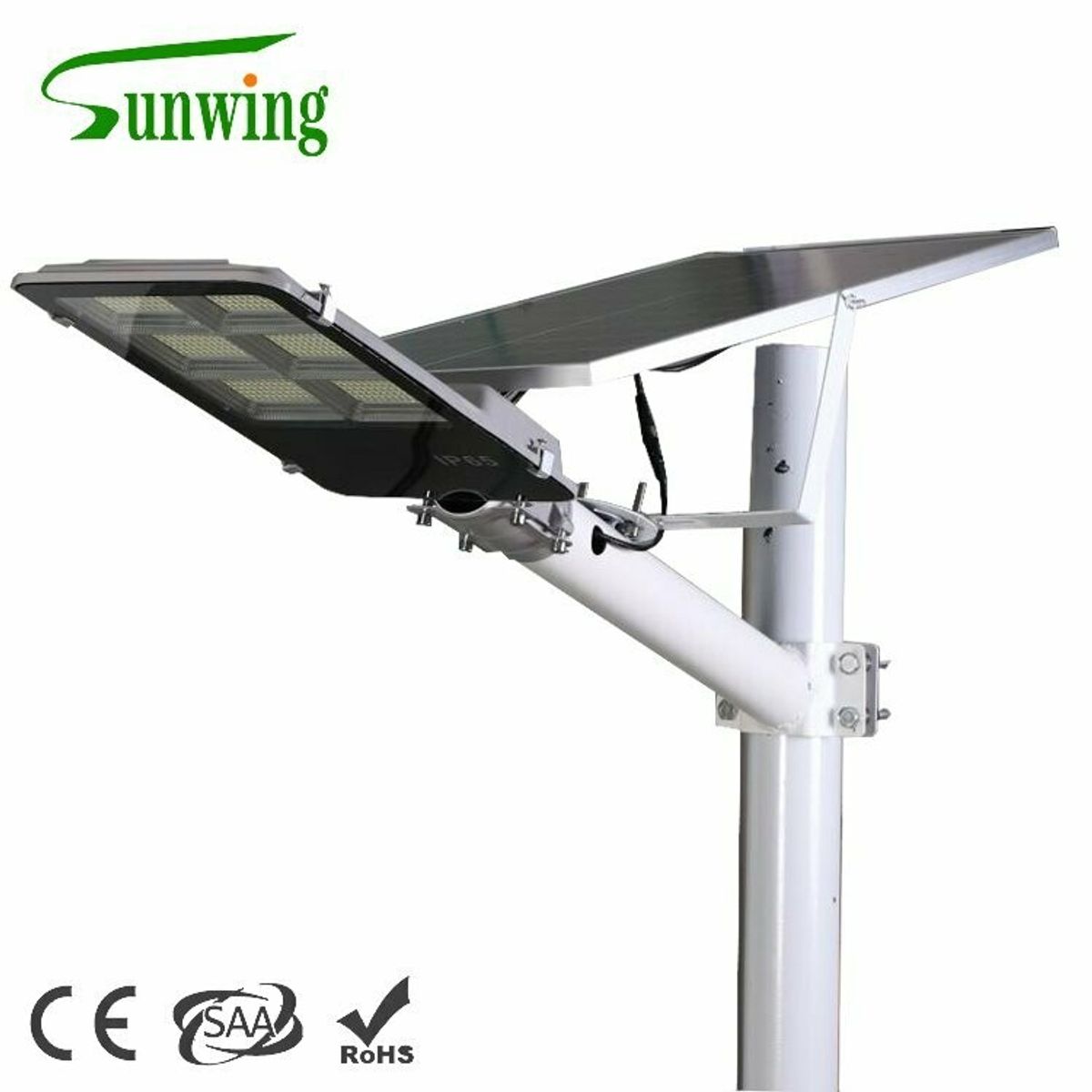 SUNWING - Foco Solar Street 500W con brazo de soporte