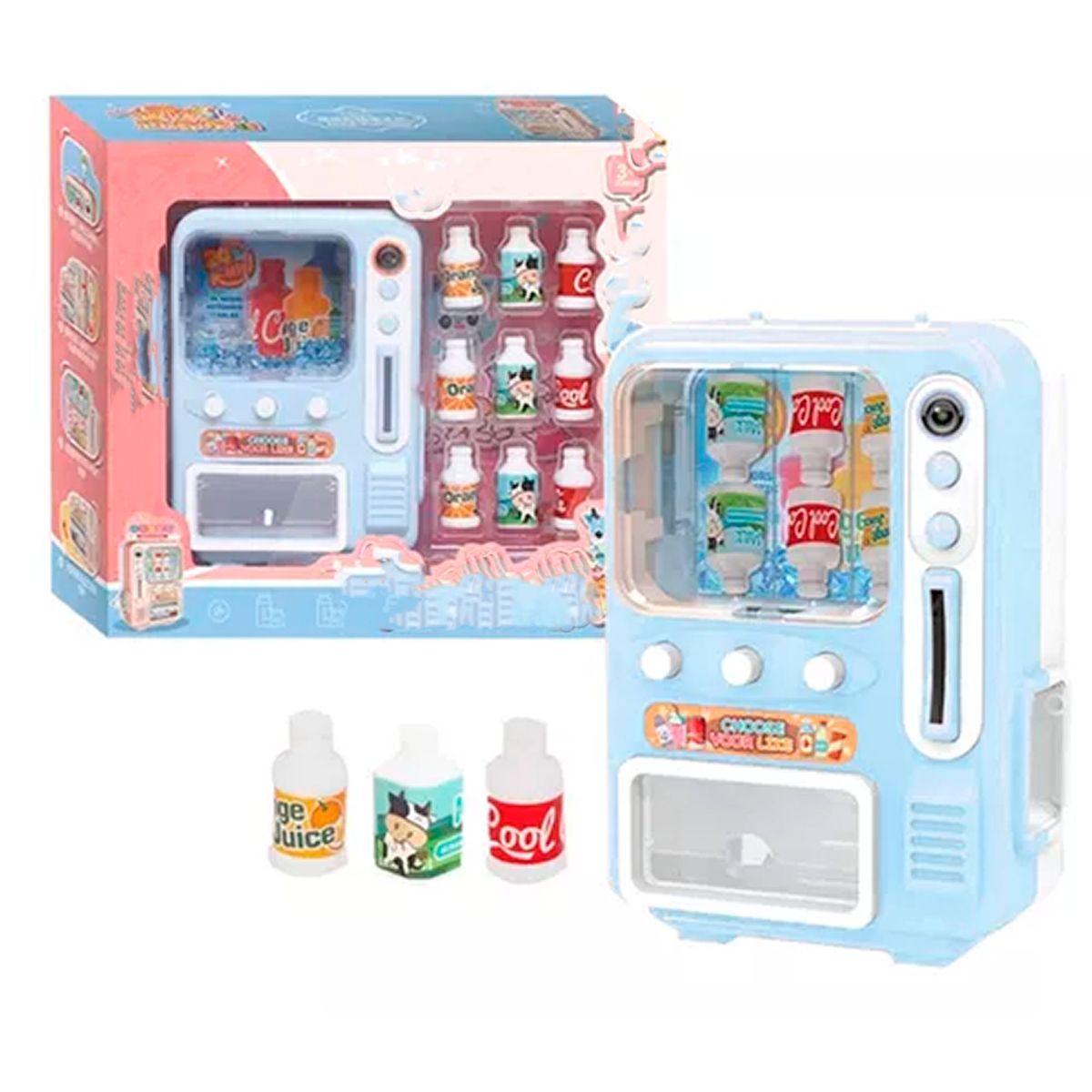 ESHOPANGIE - Mini Maquina Expendedora  Juguete Estimulacion Celeste