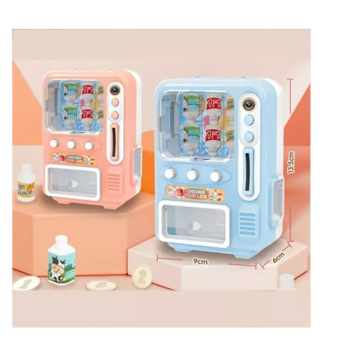 ESHOPANGIE - Mini Maquina Expendedora  Juguete Estimulacion Celeste