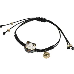 GENERICO - Pulsera de Protección Hilo Negro Gato de la Suerte