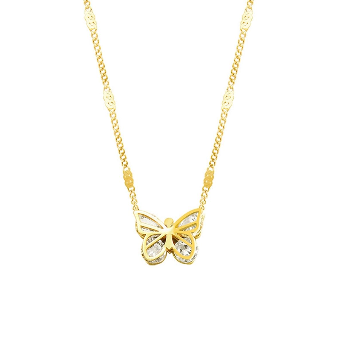 LUX JOYAS - Collar Baño Oro 18k Mariposa Lux