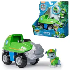 PAW PATROL - Jungle Pups Vehículo Más Figura Rocky