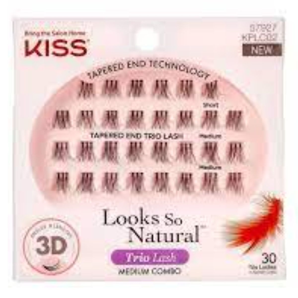 KISS - Pestañas Postizas Looks So Natural Trio Mediano