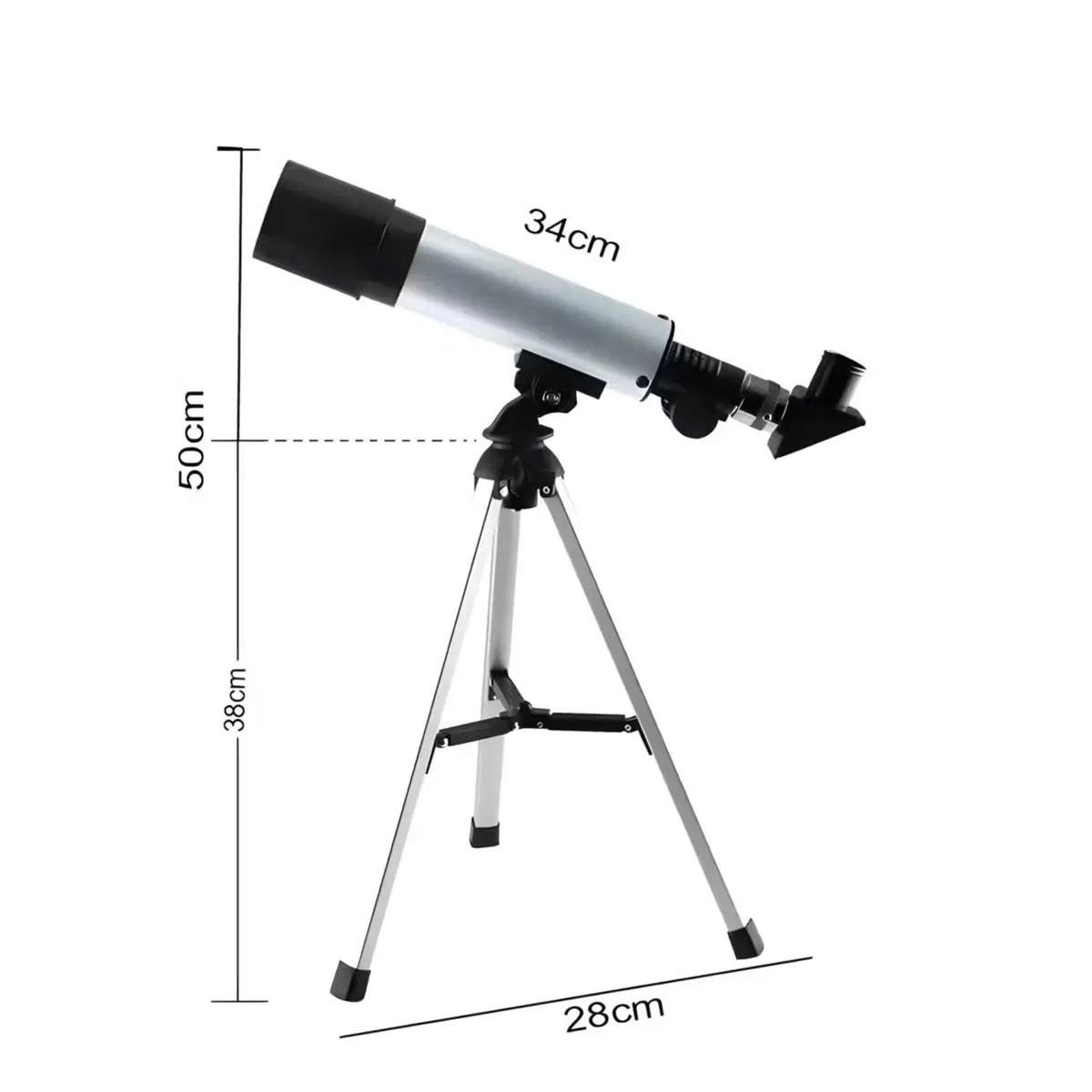 GENERICO - Telescopio Astronómico Monocular Niños Principiantes Trípode Zoom 90x