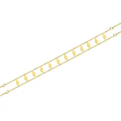 LUX JOYAS - Collar Baño Oro 18k Choker Rombos