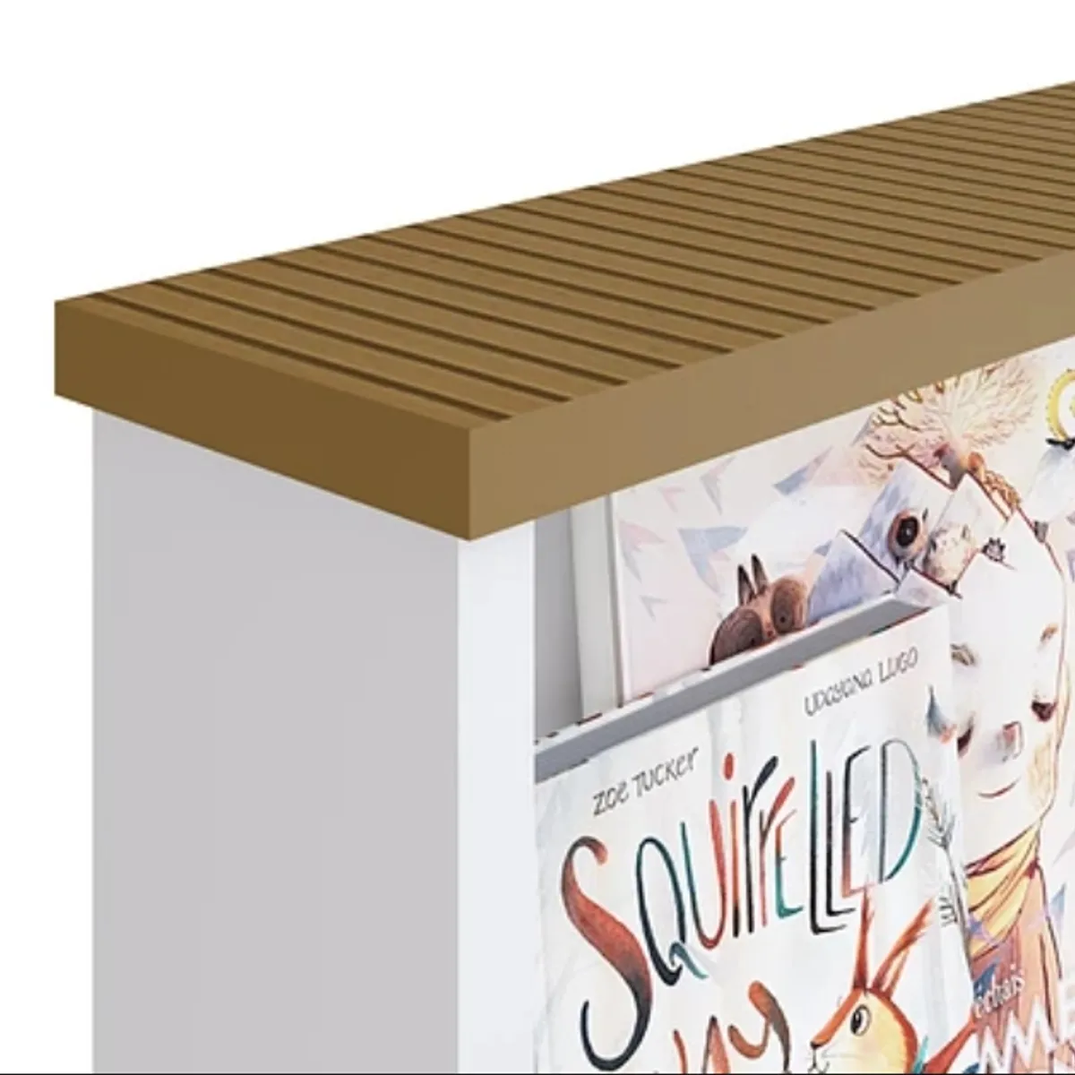 KIDSCOOL - Comoda Infantil 4 Cajones + Puerta y Espejo