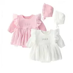 GENERICO - VESTIDO BEBÉ NIÑA ALGODÓN BAUTIZO PEQUEÑA LUZ