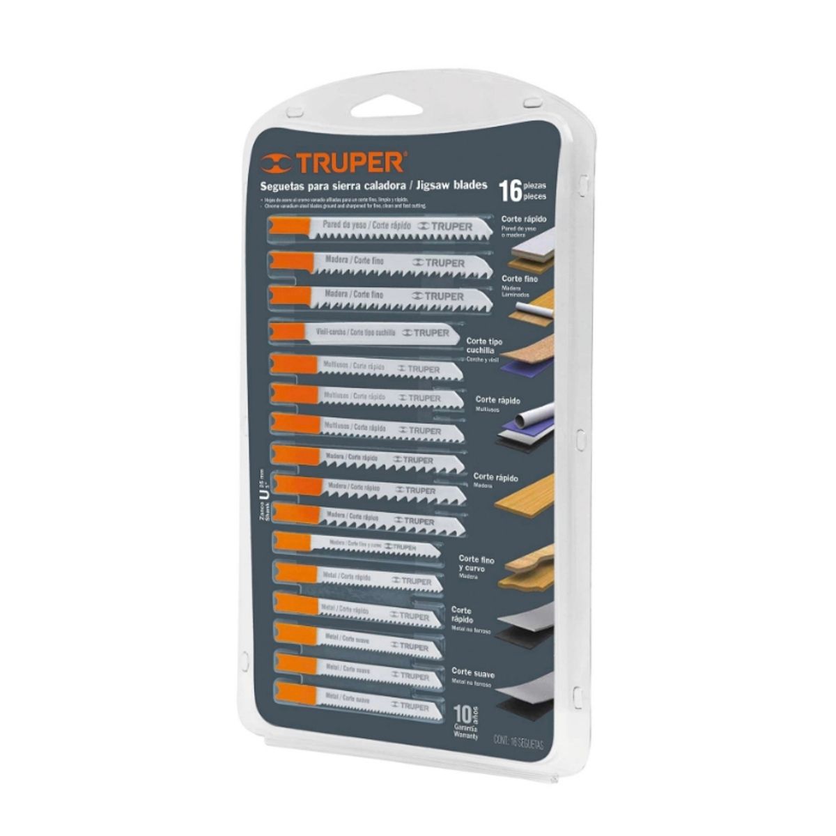 TRUPER - JGO SIERRA CALADORA HOJA TOMA U TRUPER