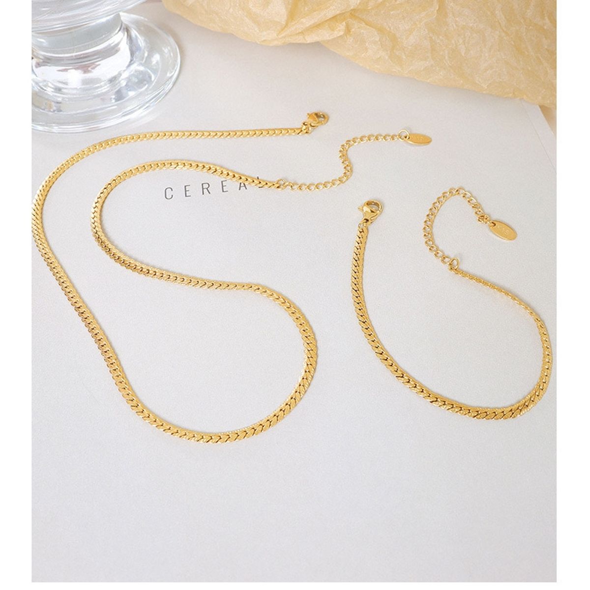 LUX JOYAS - Collar Baño Oro 18k Grumet Diseño L