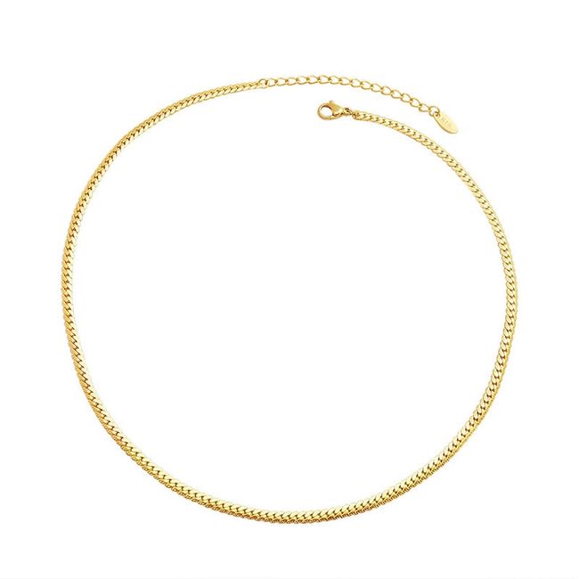 LUX JOYAS - Collar Baño Oro 18k Grumet Diseño S