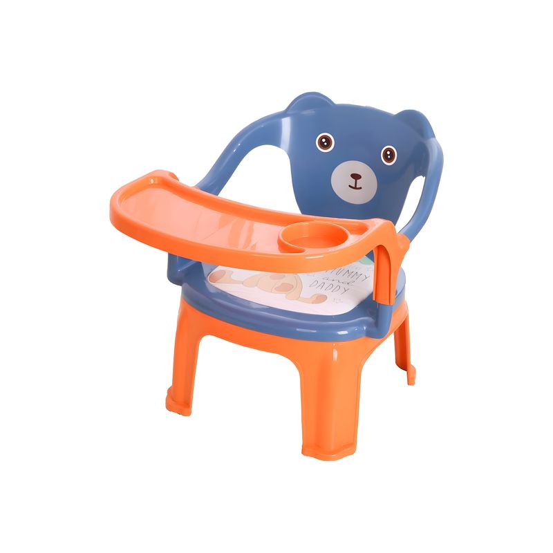 GENERICO - Silla Y Mesa Para Comer Portátil Asiento Bebés Azul 2 En 1
