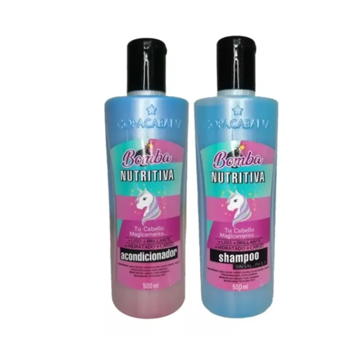 COPACABANA - Pack X6 Shampooacondicionador Bomba Nutritiva 500ml