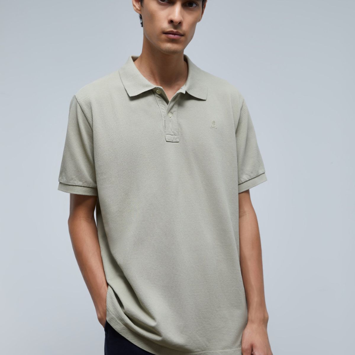 SCALPERS - Polo Básico Calavera Mint