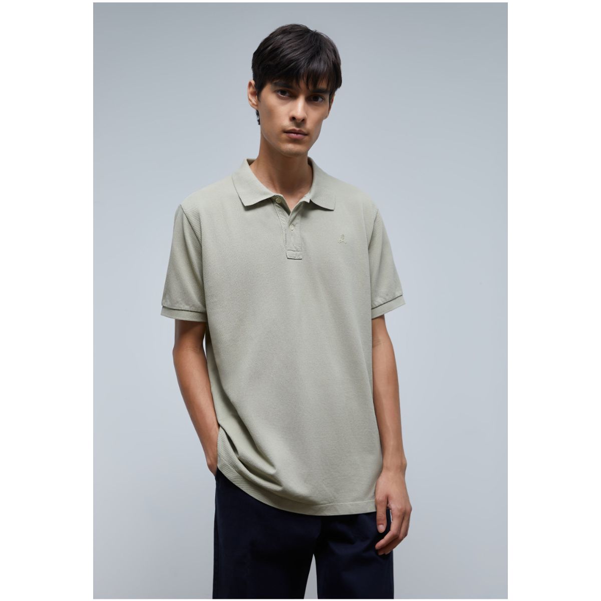 SCALPERS - Polo Básico Calavera Mint