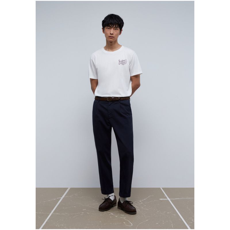 SCALPERS - Polera Print Logo Off White