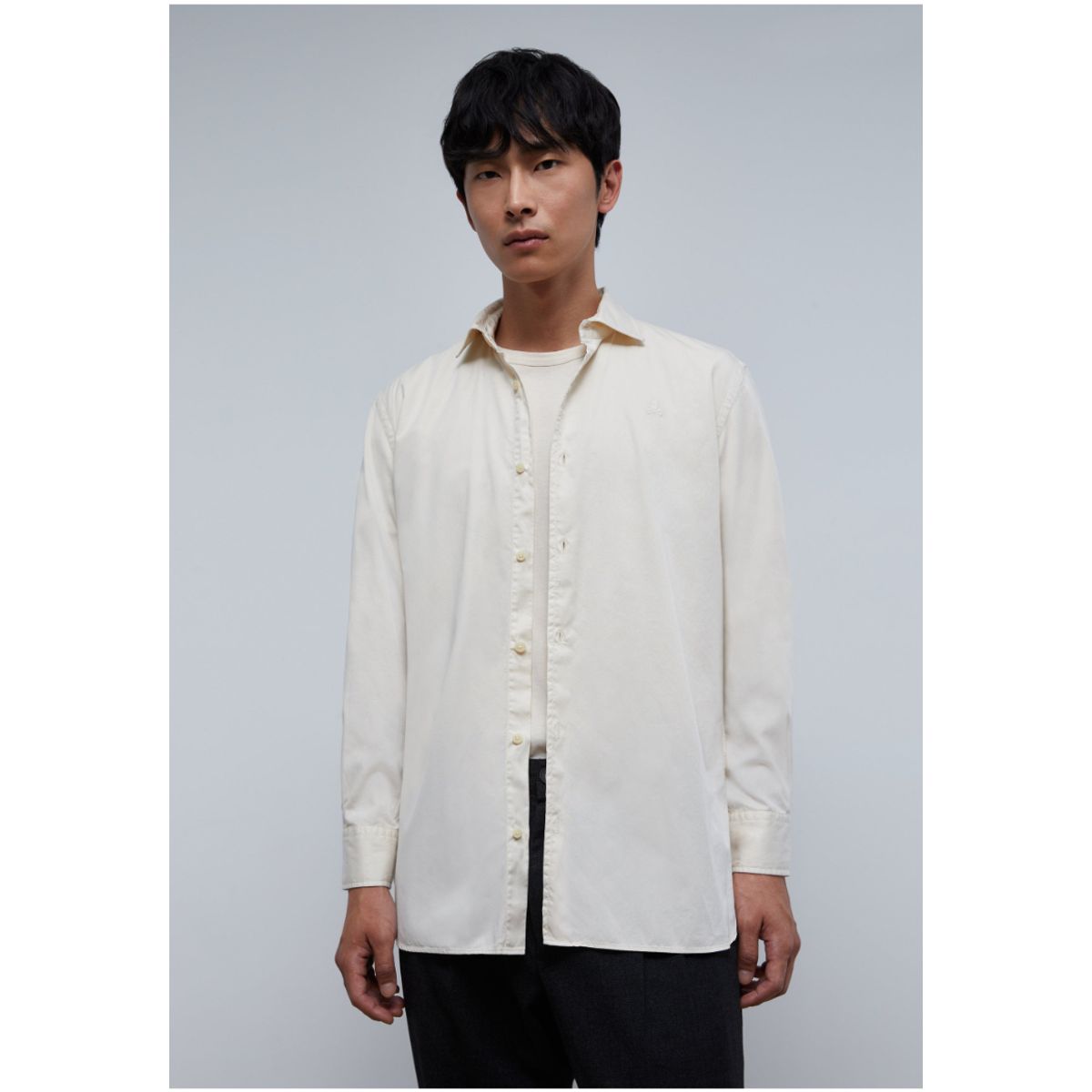 SCALPERS - Camisa Lavada Calavera Cream