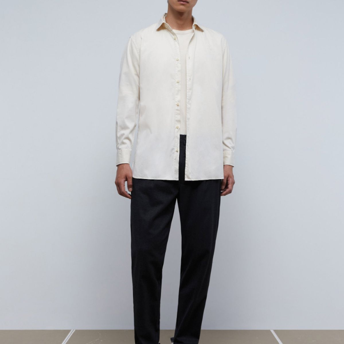 SCALPERS - Camisa Lavada Calavera Cream