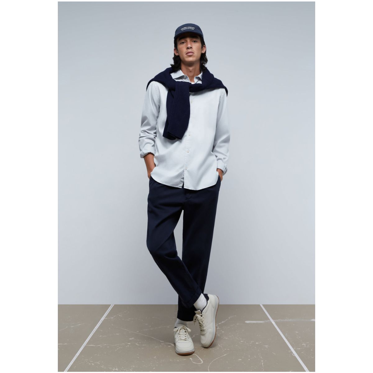 SCALPERS - Camisa Lavada Calavera Light Grey