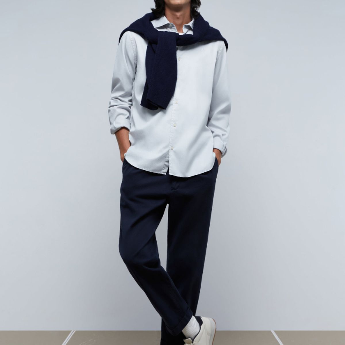 SCALPERS - Camisa Lavada Calavera Light Grey