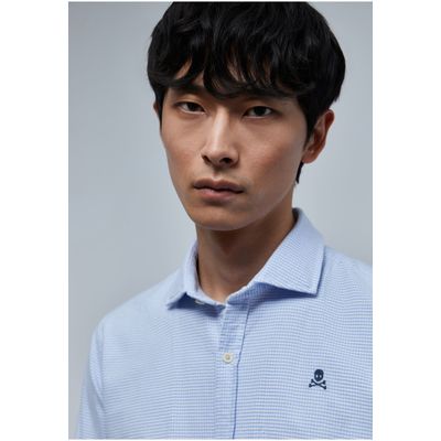 Imagen 2 del producto Camisa Oxford Calavera Contraste Blue Check