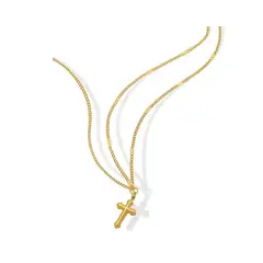 LUX JOYAS - Collar Baño Oro 18k Cruz Grumet Diseño