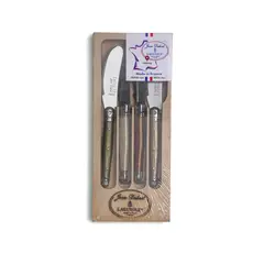 LAGUIOLE - Set 4 cuchillos mantequilla mineral