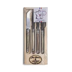 LAGUIOLE - Set 4 mini cuchillos queso mineral