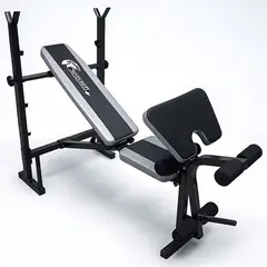 CENTURFIT - Banco Multifuncional Entrenamiento Pecho Bicep 5 En 1 Pesas
