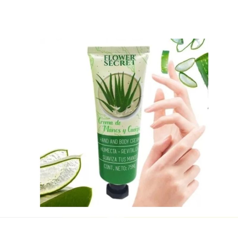 MFLORA - Crema De Manos Y Cuerpo Aromas Flower Secret Aloe vera.-