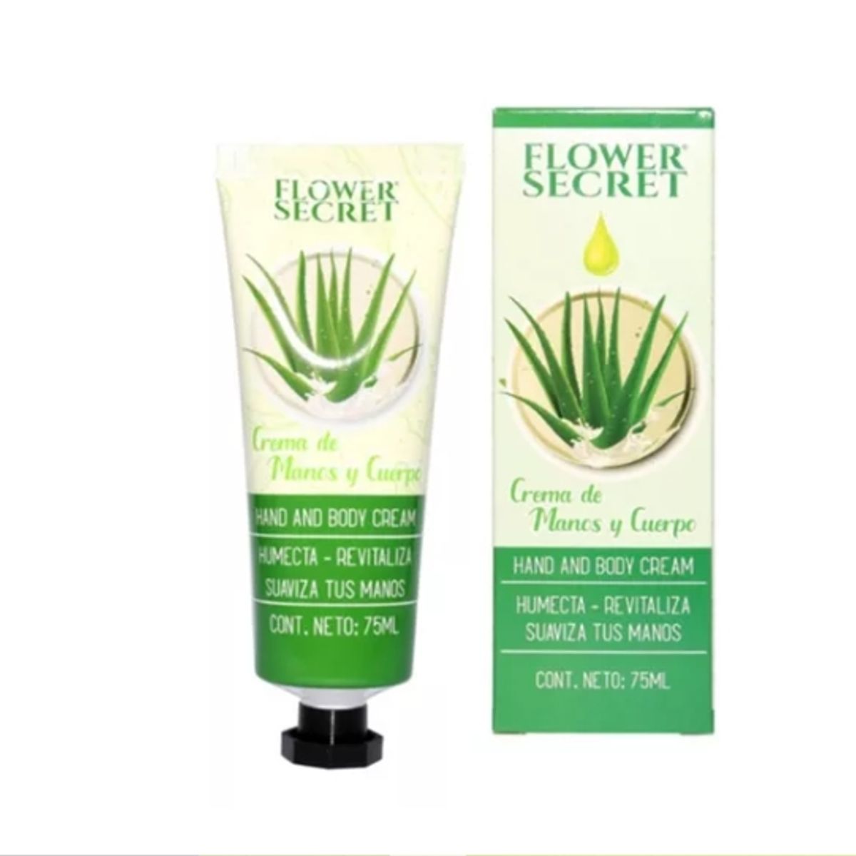 MFLORA - Crema De Manos Y Cuerpo Aromas Flower Secret Aloe vera.-