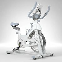 Bicicleta Spinning Pin11 Inercia 11 Kg Blanca/Gris LCD Soporta 150 kg