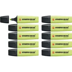 STABILO - Pack 10 Destacadores Limón Pastel