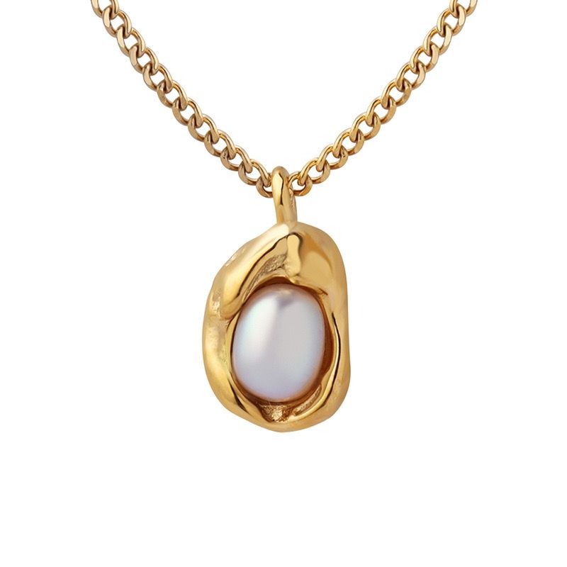 LUX JOYAS - Collar Baño Oro 18k Perla Cautivo
