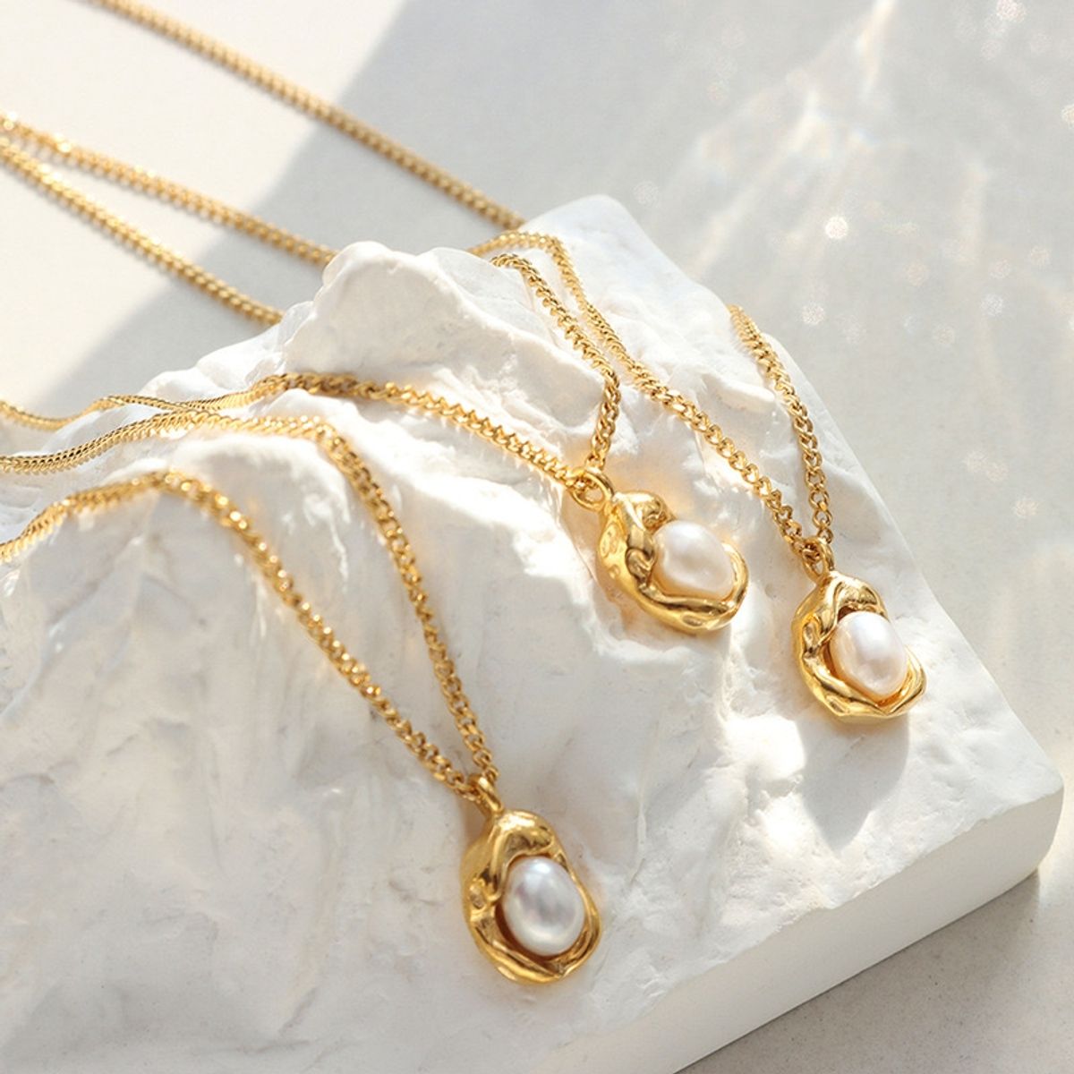 LUX JOYAS - Collar Baño Oro 18k Perla Cautivo